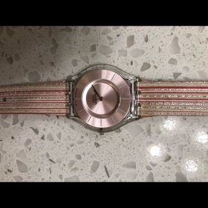 Pink Thin Swatch Watch